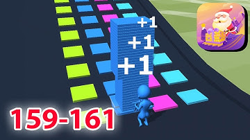 NEW GAME - Stack Colors - Level 159-161  -  New Update Gameplay Walkthrough - All Level(iOS,Android)