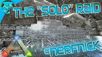 Ragnarok E33 The "Solo"  Raid on the Waterfall Cave Base!  ARK: Survival Evolved PVP