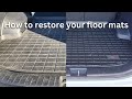 How To Restore Your Rubber Floor Mats At Home!