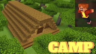 BUILD A WOODEN CAMP [EASY MODE] IN 8 min