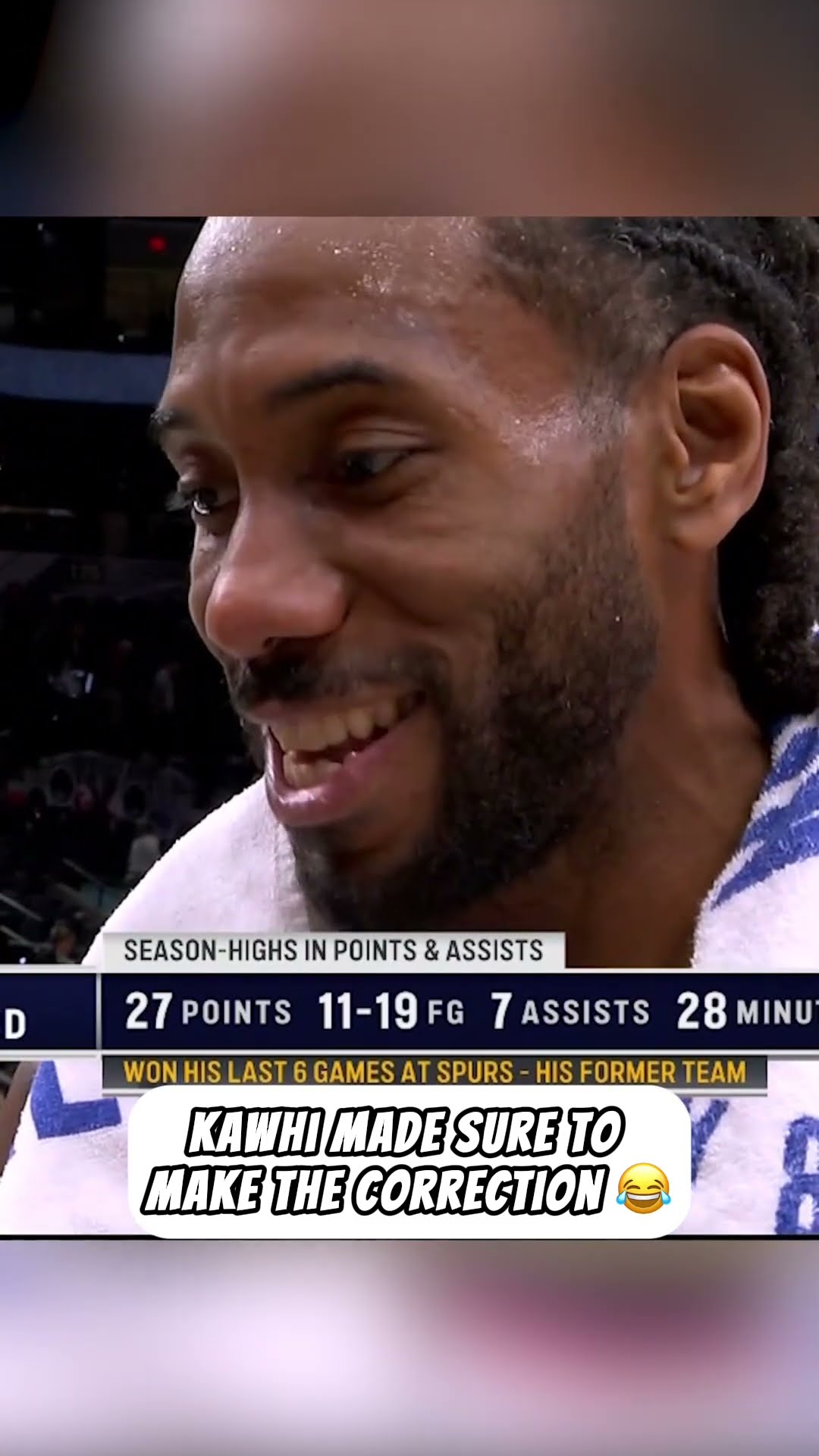 Kawhi with the assist ?