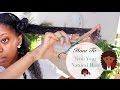 How I Trim My Natural Hair 💇🏾💇🏾| Reduce Shedding & Tangling #CurlyGirlMethod
