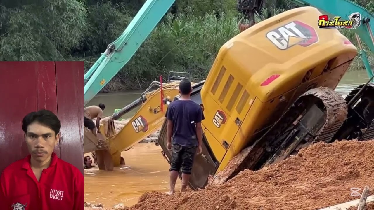 คนทังโลกเห็นแล้วอึ้ง คนไทยก่งขหนาดนี้เลยหร่อเอารถเมกโคขึ้นจากหลุมด้วยวิธีนี้
