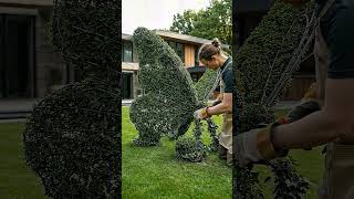 Nature Meets Art: Building a GIANT Butterfly Topiary! 🦋✨