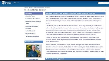 UVic Library Accusations of "Residential School Denialism"