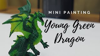 Mini Painting #1: Young Green Dragon