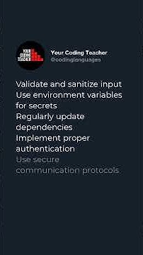 Top 5 Ways to Secure Your Python Applications: Validate and sanitize ...
