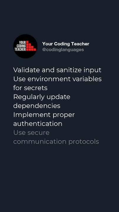Top 5 Ways to Secure Your Python Applications: Validate and sanitize ... image.