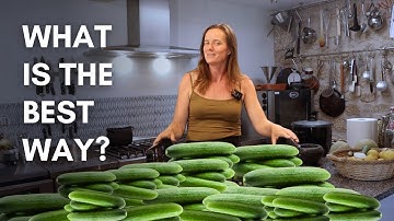 What is the best way to preserve cucumbers?