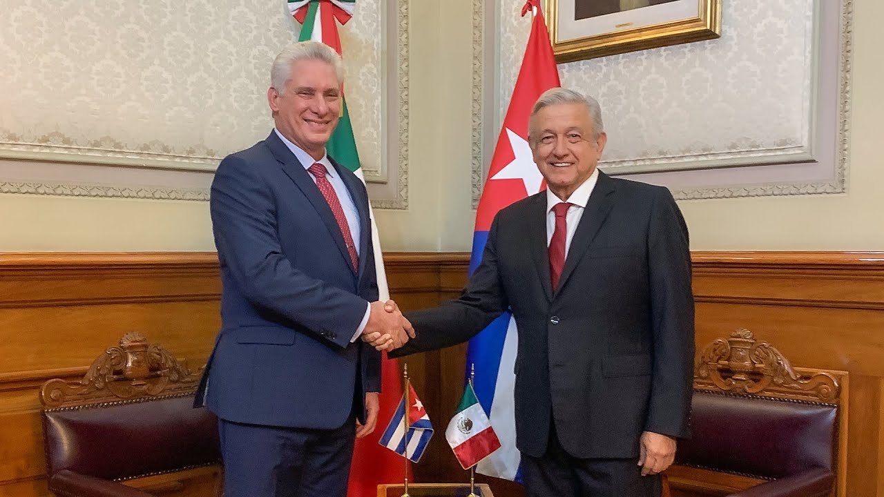 Visita Oficial Del Presidente De Cuba Miguel Mario Diaz Canel Bermudez Desde Palacio Nacional Youtube