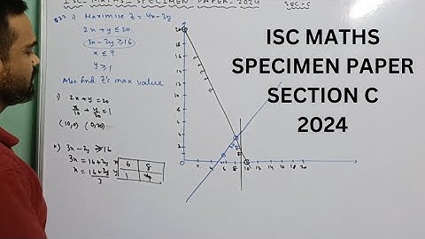 isc maths specimen paper solved 2024, isc class 12 mathematics specimen question paper solution 2024