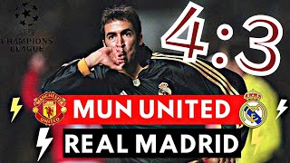 Man United 4-3 Real Madrid(BEST MATCH)