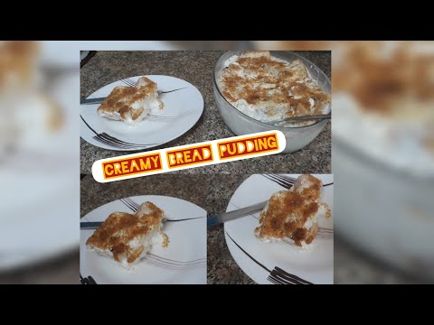 Creamy bread Banana Pudding