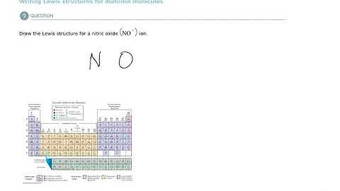 Aleks Writing Lewis structures for diatomic molecules