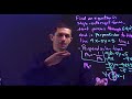 Understanding Slope-Intercept Form and Perpendicular Lines