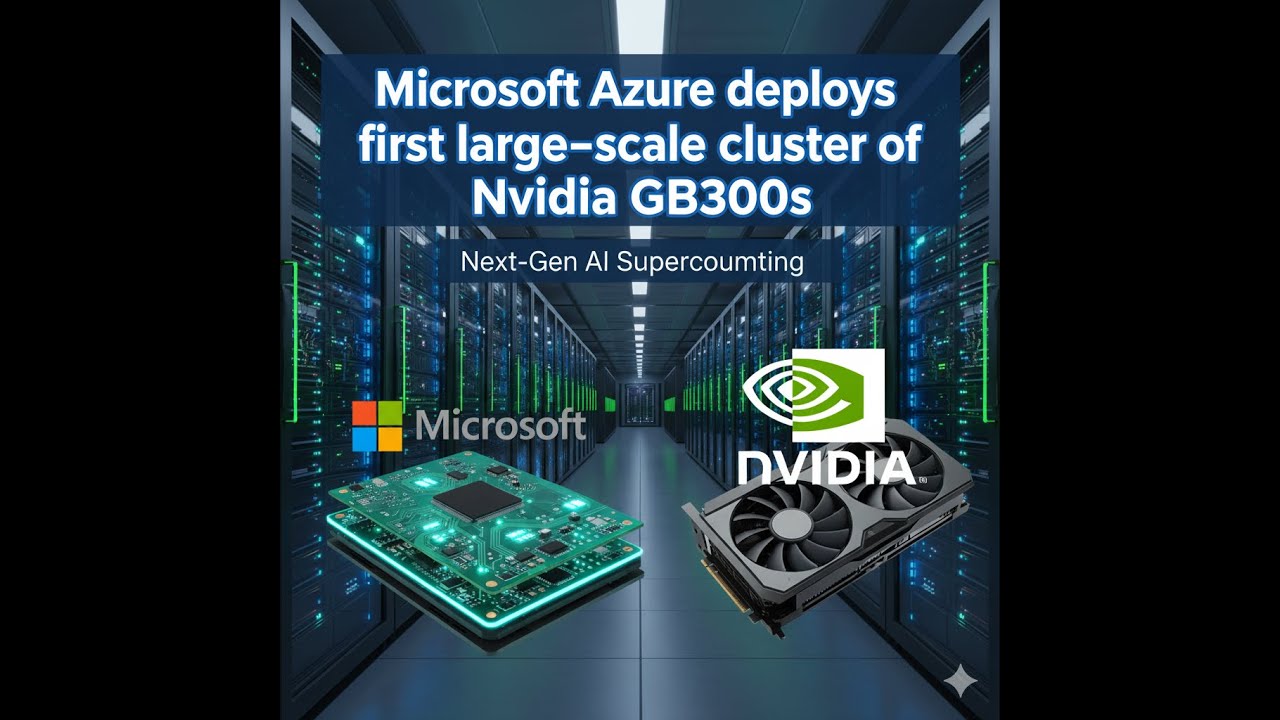 Microsoft Azure Deploys First Large Scale Cluster of Nvidia GB300s (Raw ...