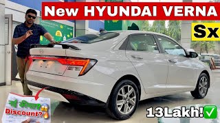New HYUNDAI VERNA SX 2025 White Colour ₹13 Lakh 2nd Top Model || Verna 2025 New Model Review