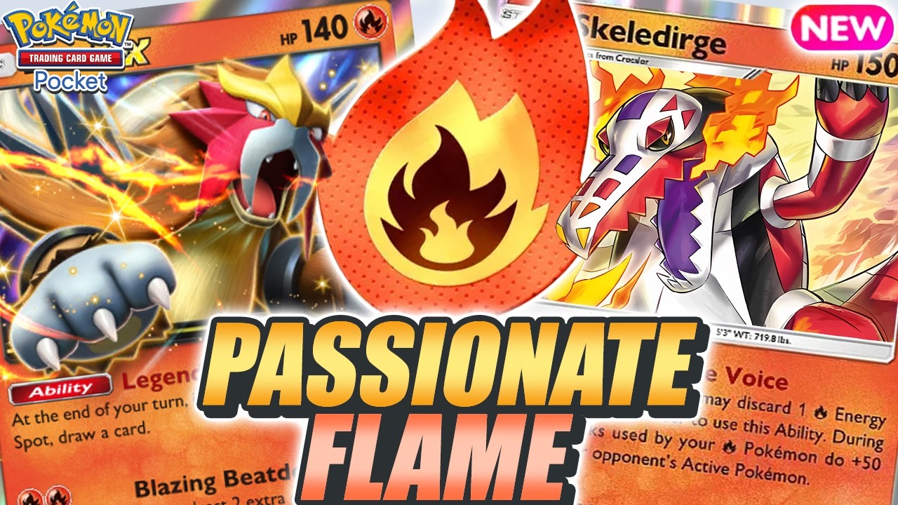 220 DAMAGE ! ENTEI Can One Shot MEGAS Now Thanks to SKELEDIRGE ! - Pokemon TCG Pocket