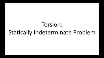 Torsion | Statically Indeterminate Problem | Example 2
