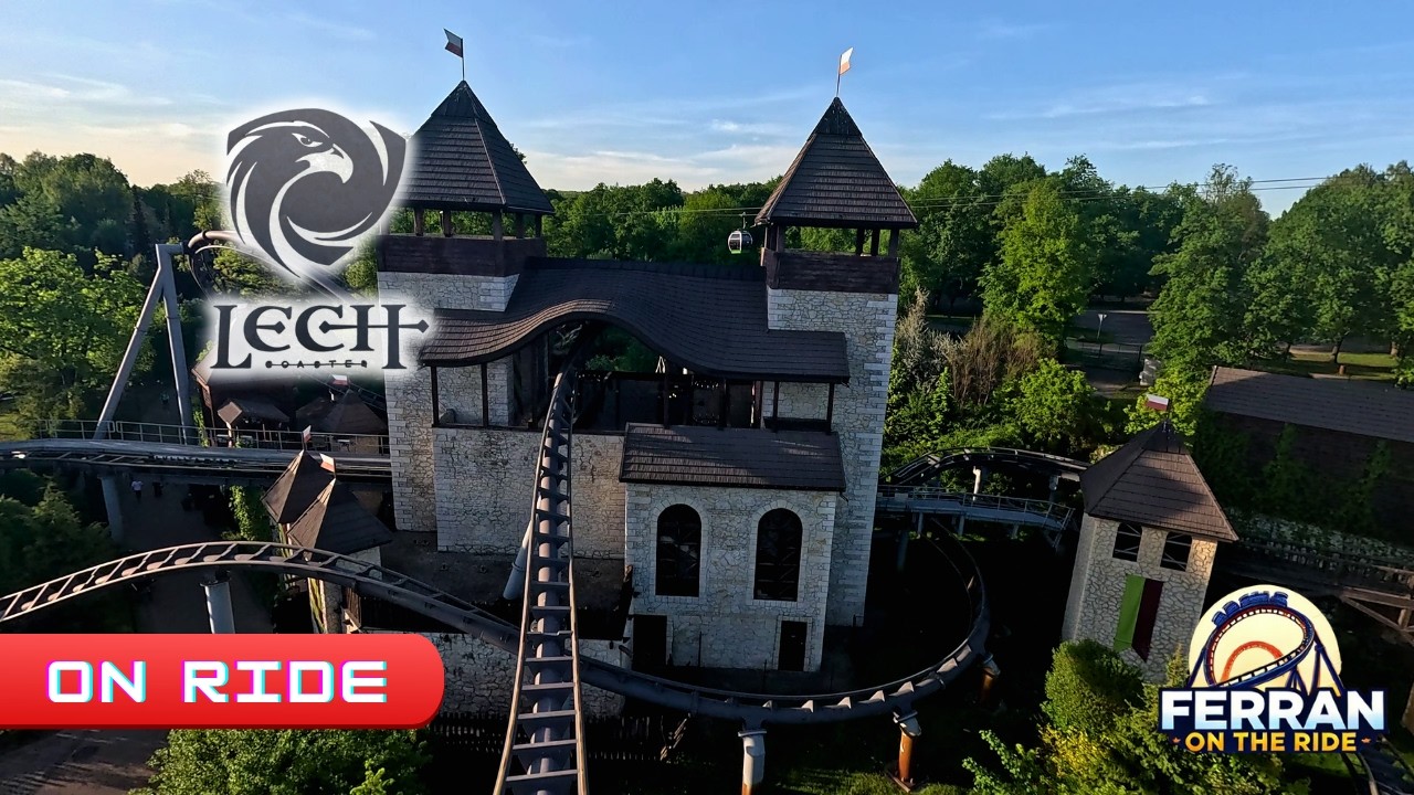LECH COASTER (Legendia) 🇵🇱 - Full OnRide 🎢 Una VEKOMA BRUTAL!