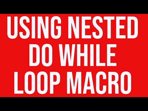 Excel Macro (VBA) Training: Interesting solution using nested do while loop macro