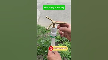 Vòi Phun Nước 3 Đầu Béc Tưới Cây Phun Sương Tự Động Xoay 360 Độ, Đầu Vòi Bằng Đồng Tưới Cây Tiện Lợi