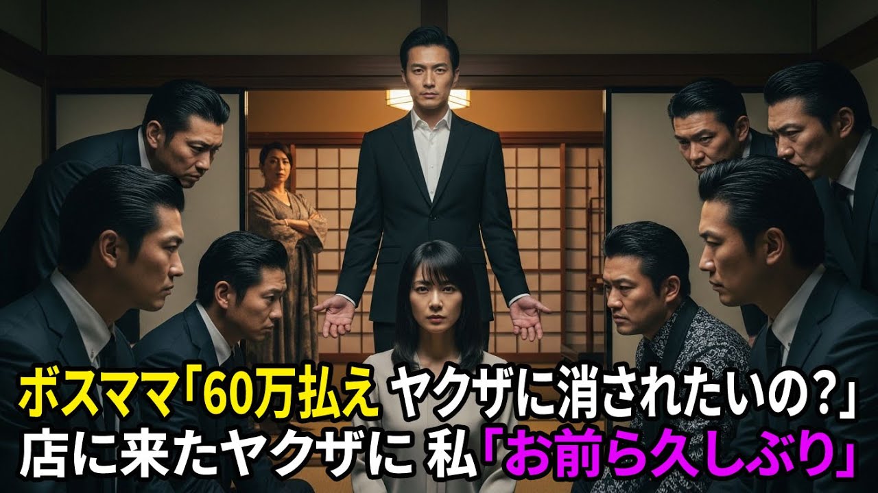 ぼったくり居酒屋でボスママに罠をかけられ 「60万払え。ヤクザ呼ぶぞ」 5分後､現れたヤクザ達に私が放った一言 「……お前ら、久しぶり」 【スカッとする話】