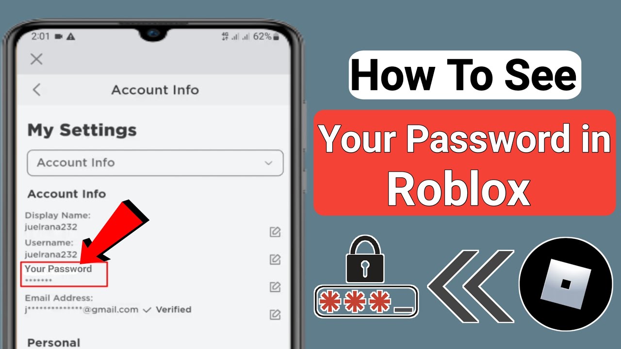 How To See Your Password In Roblox 