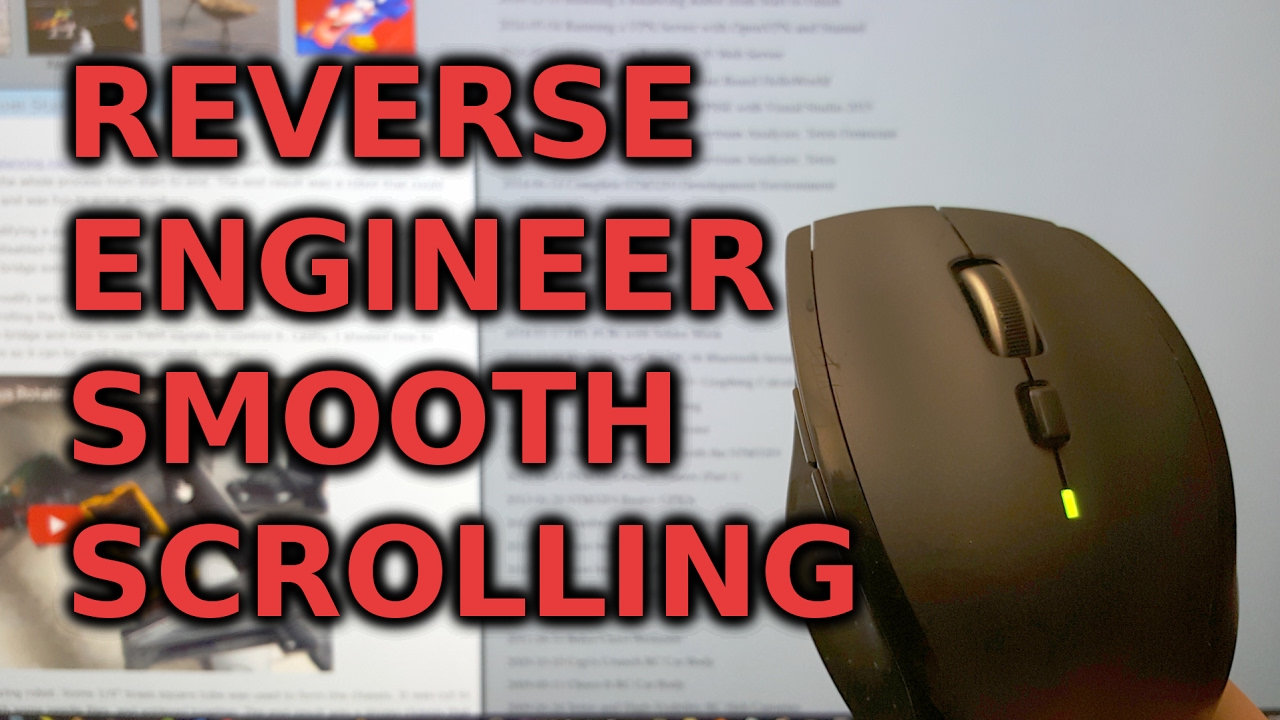 Reverse Engineering Logitech Scrolling and Chrome Extension - YouTube