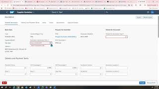 SAP Purchase Steps 8-10 Quotation and purchase order