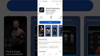 | Alpha progression gym tracker application |ziafat Technology screenshot 2
