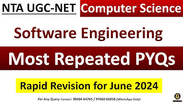 Software Engineering PYQs for June 2024 | UGC NET Computer Science Preparation | CS Practice MCQs