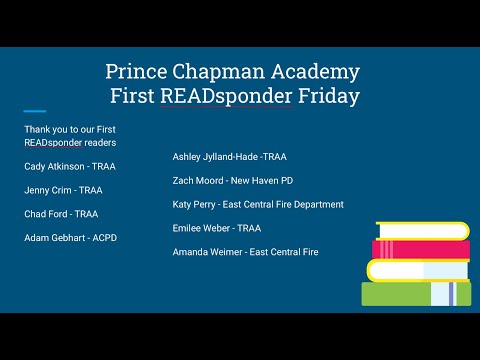 Prince Chapman Academy - First READsponder  Friday 2023