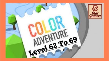 Color Adventure : Level 62 To 69 | Draw the Path & Pass All Tricky Obstacles in this 3D Game
