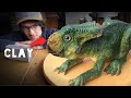 Sculpting a LIFE SIZE Protoceratops dinosaur from polymer clay