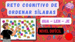 🔥 HARD LEVEL | Order syllables 📕 The final challenge 🧠