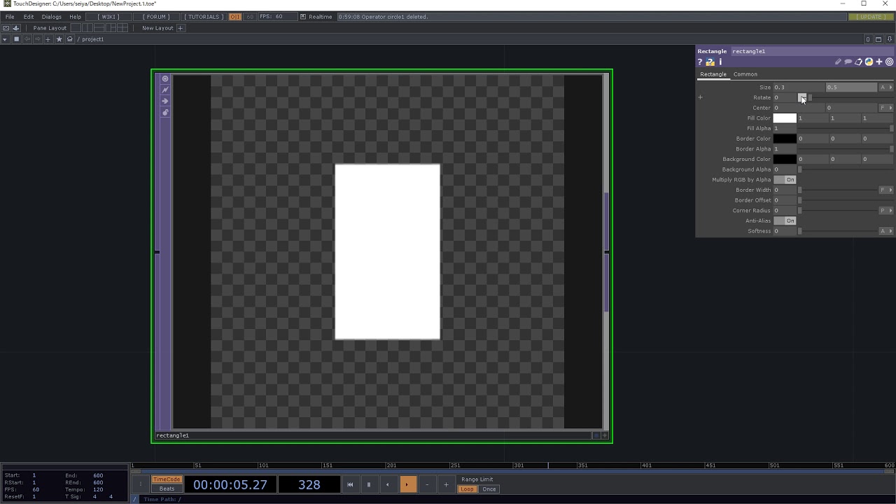 Rectangle TOP in TouchDesigner - YouTube