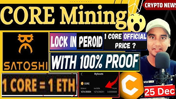Satoshi Withdraw Update || Satoshi Core Mainnet Launch | Core Price Prediction | CORE Listing News ?