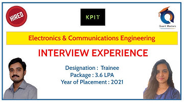 KPIT Interview Experience - 2022 | Designation: Trainee