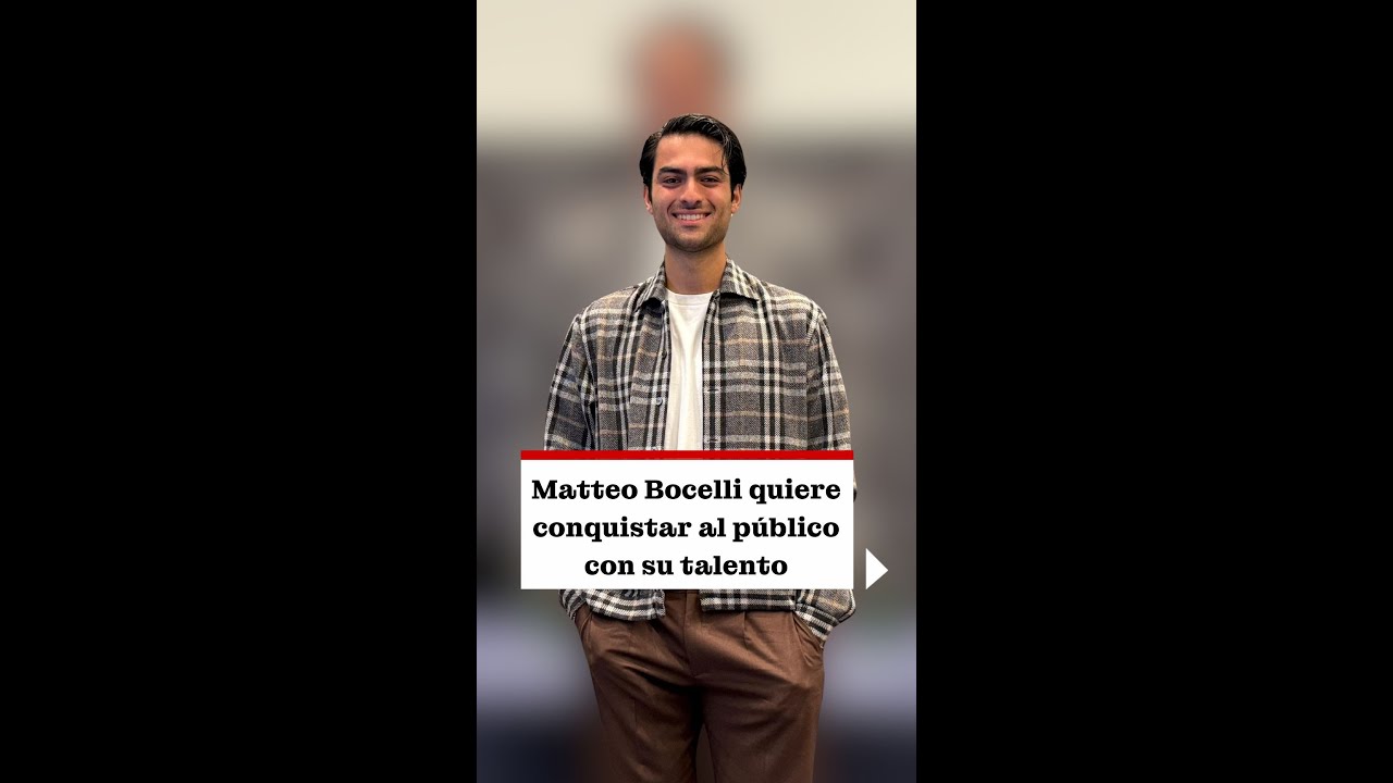 Matteo Bocelli quiere conquistar al público con su talento