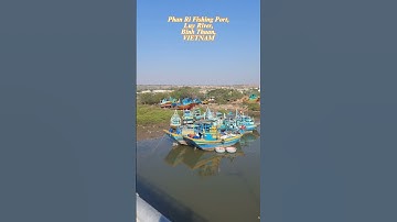 Phan Ri Fishing Port, Luy River, Binh Thuan, Vietnan