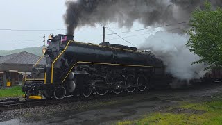 Reading and Northern 2102 Steam Engine Coming Thru Tamaqua 5/23/26 Iron Horse Ramble 