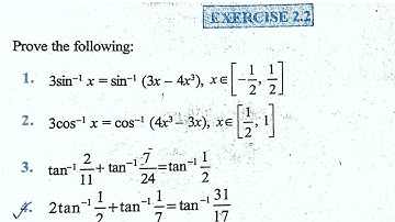 Inverse Trigonometry function Ex- 2.2 (  question no. 15,16,17,18,19,20,21 solved )