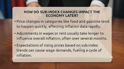 How Do Sub-index Changes Impact The Economy Later? - Inflation Insight Channel