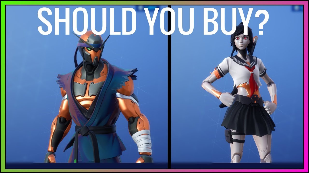 Should you buy the NEW Copper Wask & Tsuki skins? Stinger Wrap!  (Fortnite Battle Royale)