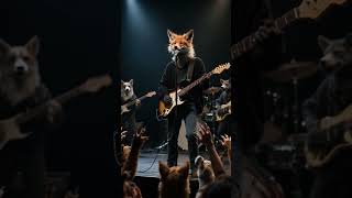 Kurt cobain as a fox #nirvana #fox #kurtcobainforever #band #shorts
