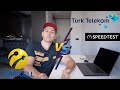 turk telekom vs turkcell проводной интернет в Анталии. Замер скорости.