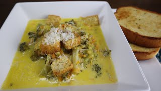 Panera Broccoli Cheddar Soup Copycat | Creamy Broccoli Soup | شربة البروكلي والجبن