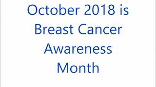 Pink Ribbons - October 2018 is Breast Cancer Awareness Month