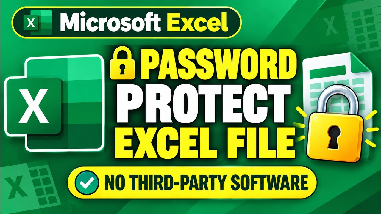 How To Set Password On Microsoft Excel File Without Using Any Third ...